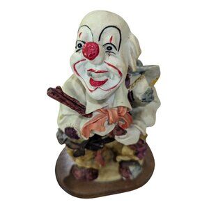 Vintage 9" Ceramic Hobo Sheriff Clown Figurine – Whimsy Meets the Wild West